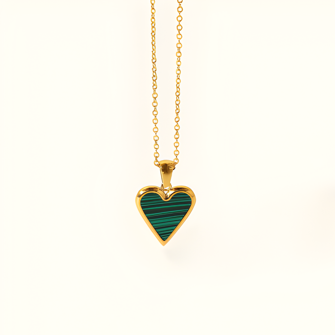 Damen Halskette | Herzanhänger Goldkette Design