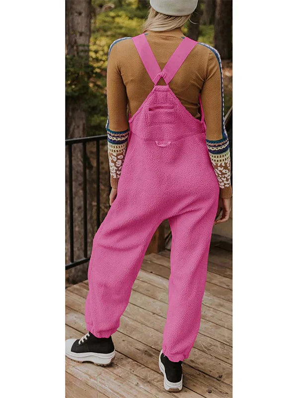 Carla - Thermischer Fleece-Jumpsuit Mit Reißverschlusstaschen Für Damen