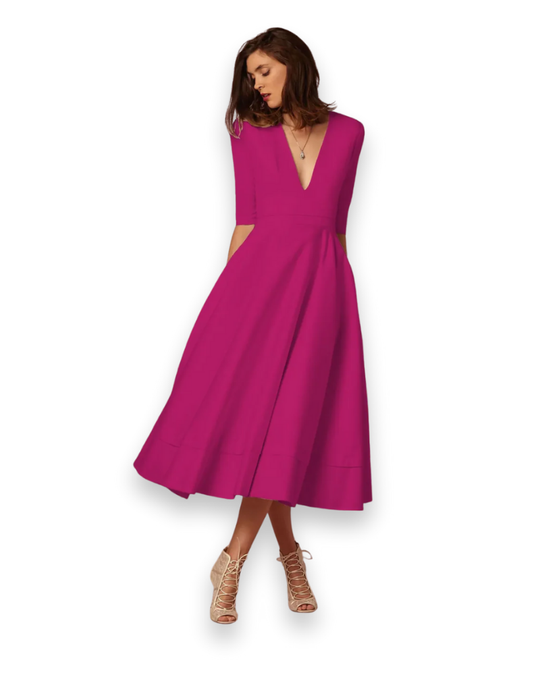 Damen Elegantes Festliches Kleid | Prinzessinnenkleid für Hochzeitsgast