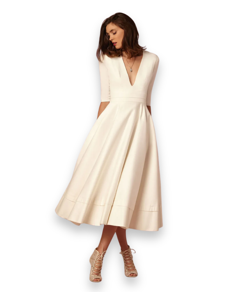 Damen Elegantes Festliches Kleid | Prinzessinnenkleid für Hochzeitsgast