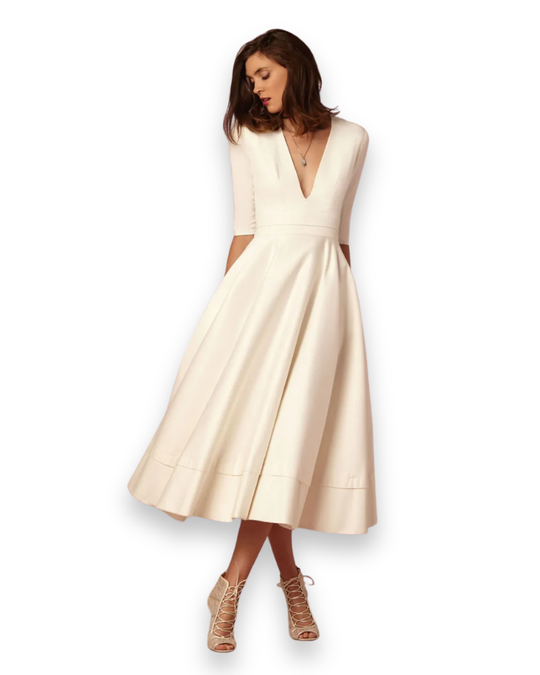 Damen Elegantes Festliches Kleid | Prinzessinnenkleid für Hochzeitsgast
