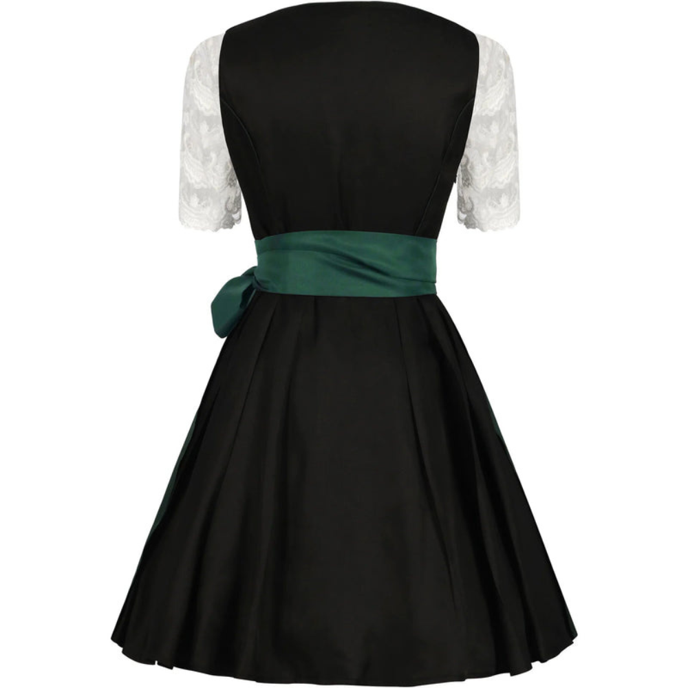 Damen-Oktoberfest-Dirndlkleid | Taillenschleife und Faltenrock im A-Linien-Schnitt
