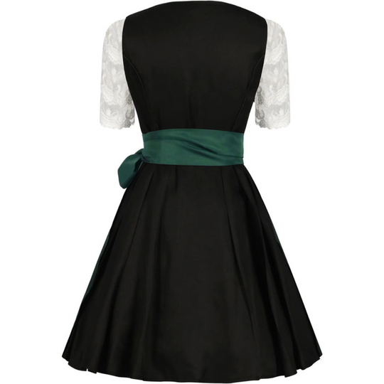 Damen-Oktoberfest-Dirndlkleid | Taillenschleife und Faltenrock im A-Linien-Schnitt
