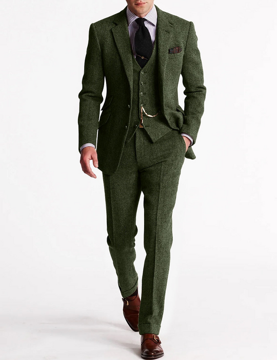 Herren 3-teilig Slim Fit Anzug | Hochzeitsgäste Anlass