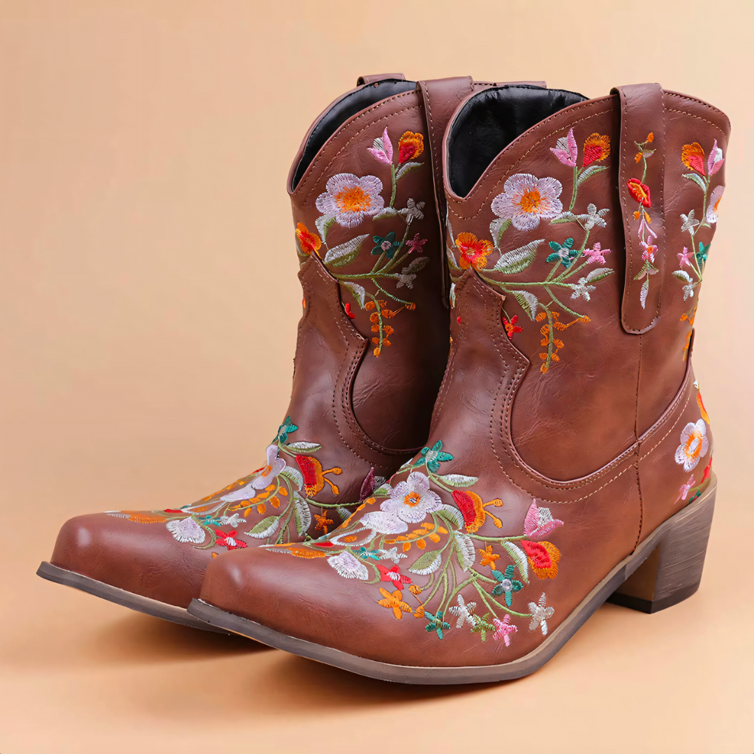 Olivia - Marly - Wetterfeste Cowgirl-Vintage-Stiefel