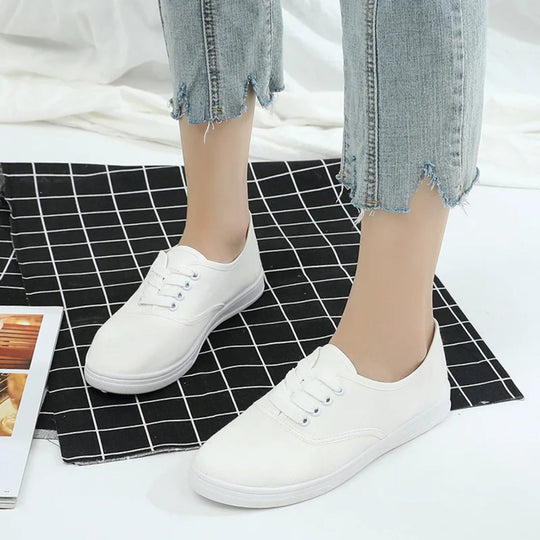 Pure - Einfarbige Atmungsaktive Canvas Schuhe