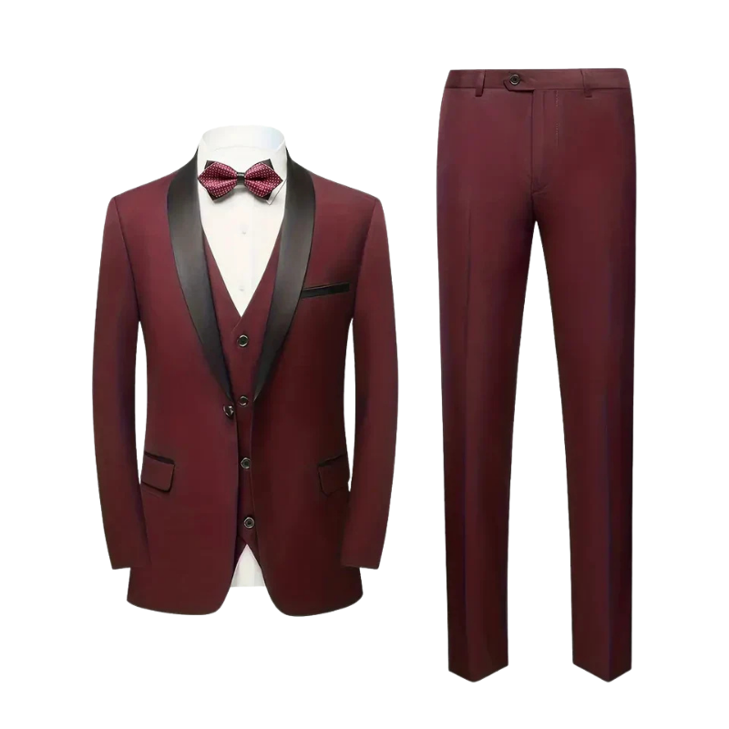 Herren Anzug 3-teilig Slim Fit | Hochzeitsgäste Klassische Kleidung