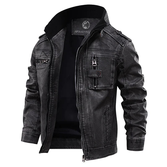 Max – Elegante Premium-Lederjacke Für Herren