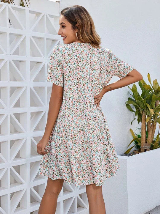 Blumen Sommerkleid - Fröhlich Und Perfekt Für Warme Tage