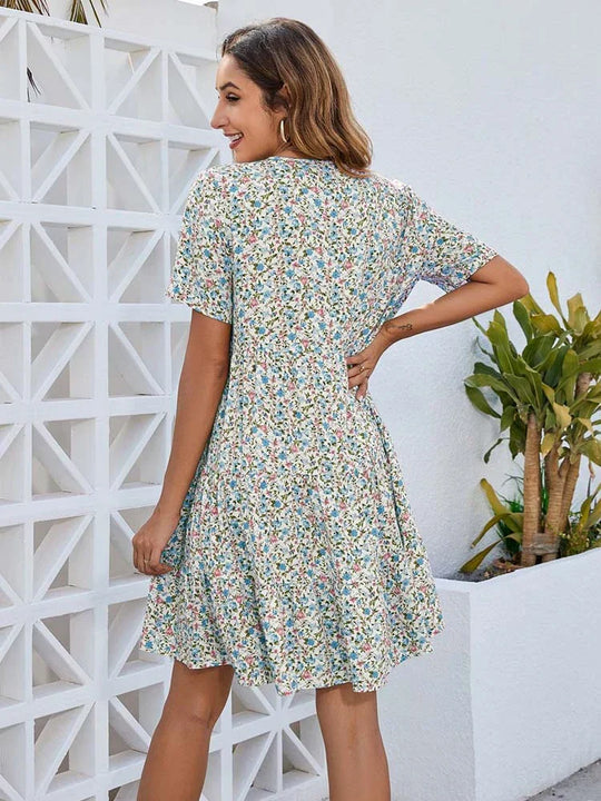 Blumen Sommerkleid - Fröhlich Und Perfekt Für Warme Tage