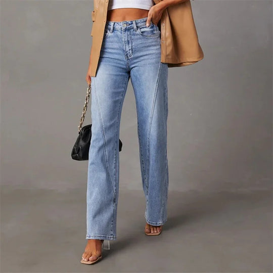 Fayline - Elegant Ausgestellte Jeans