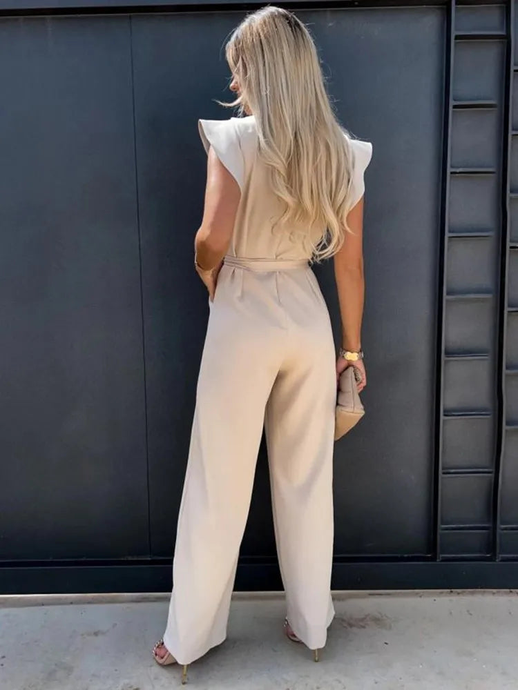 Jean - Eleganter Jumpsuit mit weitem Bein