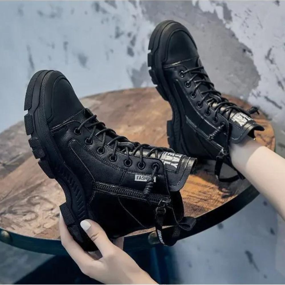 Margot - Elegante Hohe Sneaker-Stiefel Mit Reißverschluss