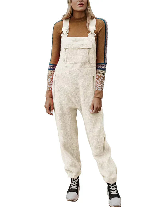 Carla - Thermischer Fleece-Jumpsuit Mit Reißverschlusstaschen Für Damen