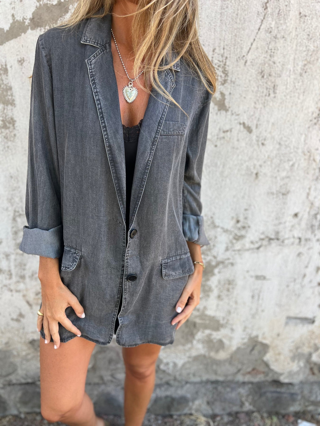 Yvonne - Elegante Denim-Freizeitjacke