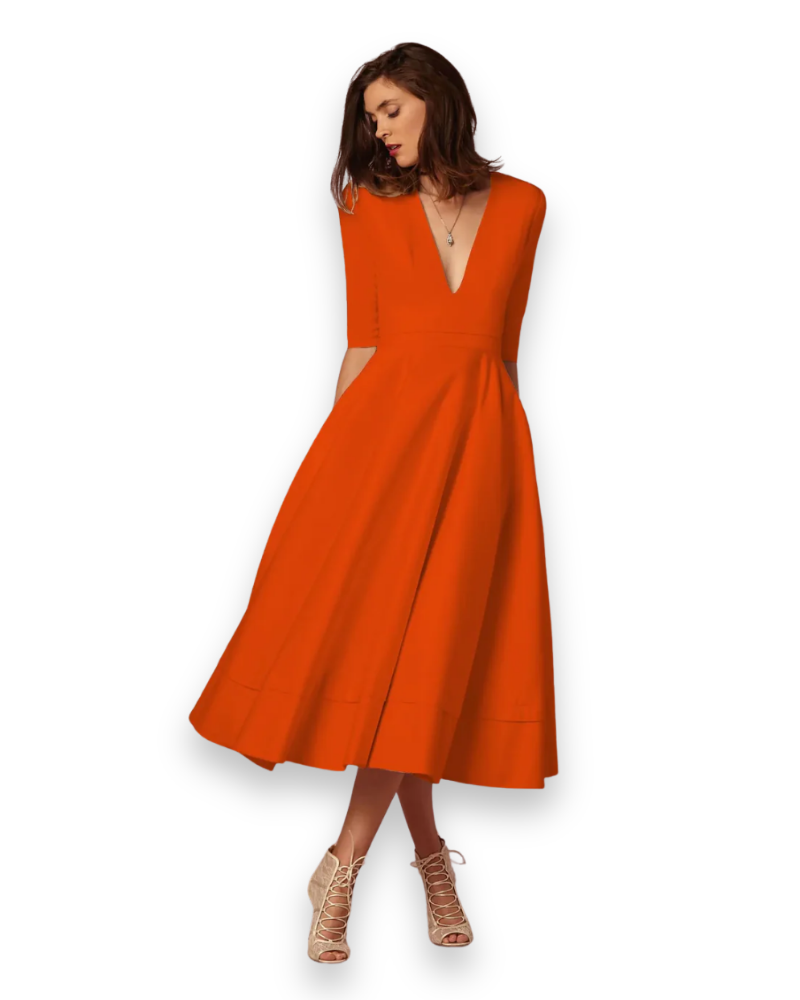 Damen Elegantes Festliches Kleid | Prinzessinnenkleid für Hochzeitsgast