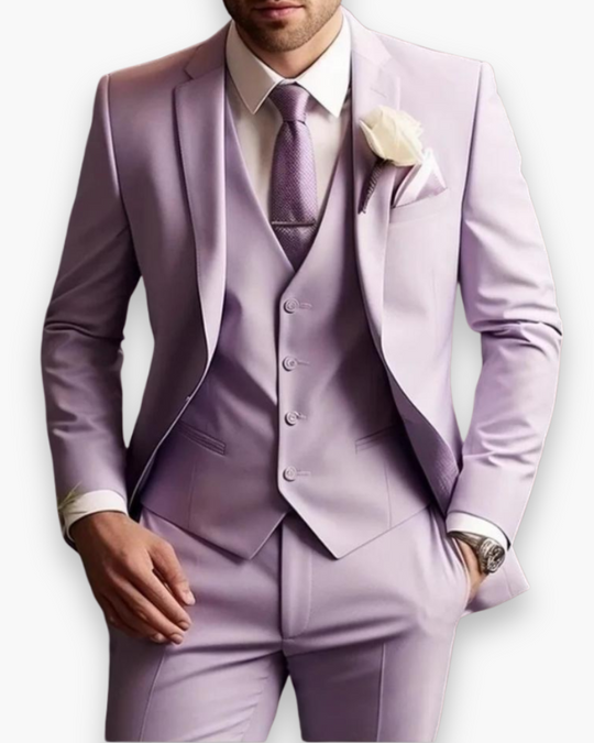 Herren anzug 3-teilig slim fit | Hochzeitsgäste Festlicher Stil mit 5 Knopf Weste