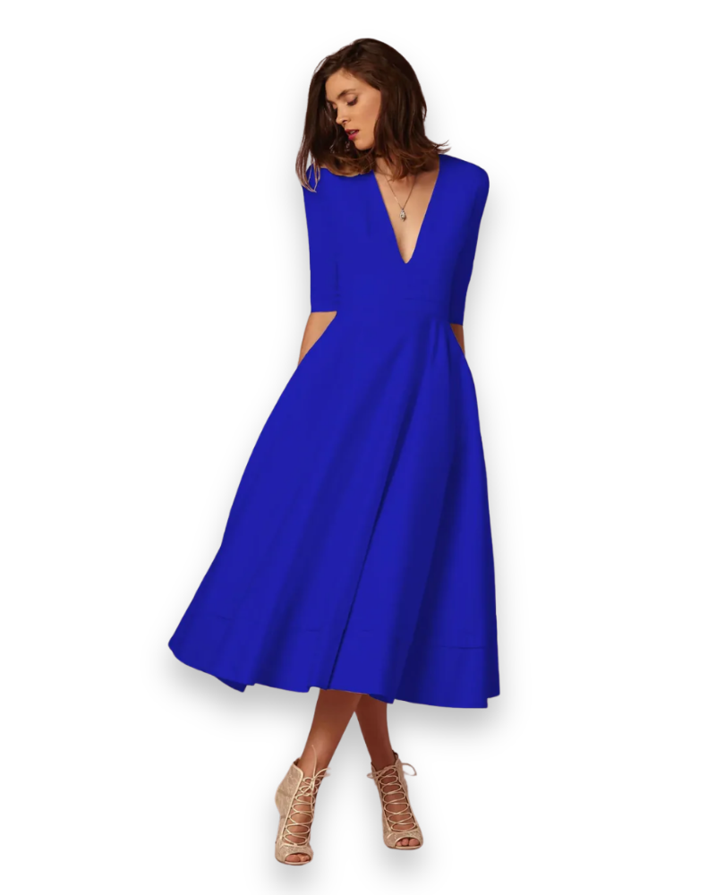 Damen Elegantes Festliches Kleid | Prinzessinnenkleid für Hochzeitsgast