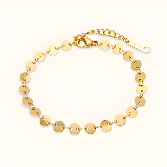 Damen Armband | Rundes Scheiben-Kettendesign