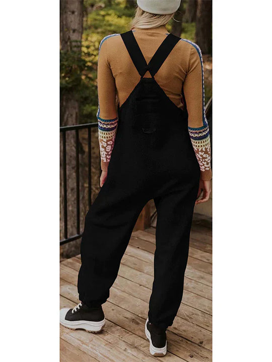 Carla - Thermischer Fleece-Jumpsuit Mit Reißverschlusstaschen Für Damen