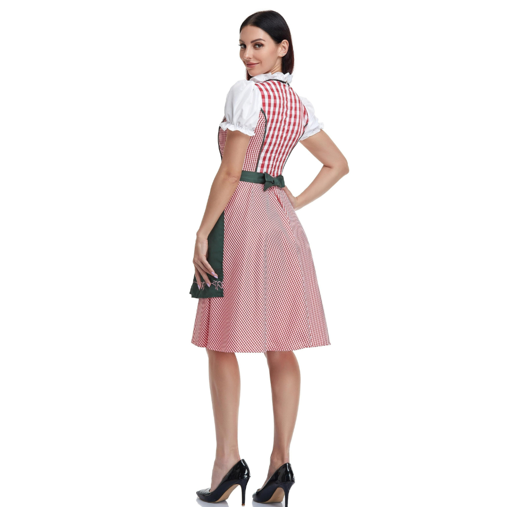 Damen Traditionelles Elegantes Dirndlkleid | Midi