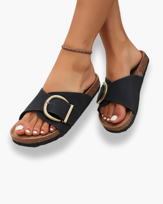 Damen Elegante Sandalen | Mit Schnallenriemen