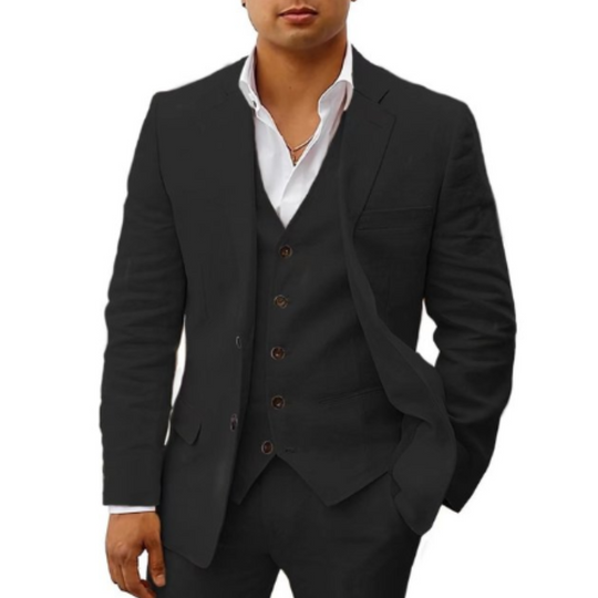 Herren Anzug 3-teilig Slim Fit | Hochzeitsgäste Mit Weste
