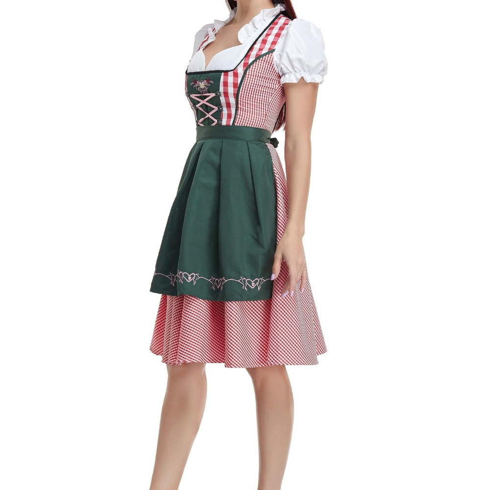 Damen Traditionelles Elegantes Dirndlkleid | Midi