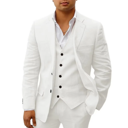 Herren Anzug 3-teilig Slim Fit | Hochzeitsgäste Mit Weste