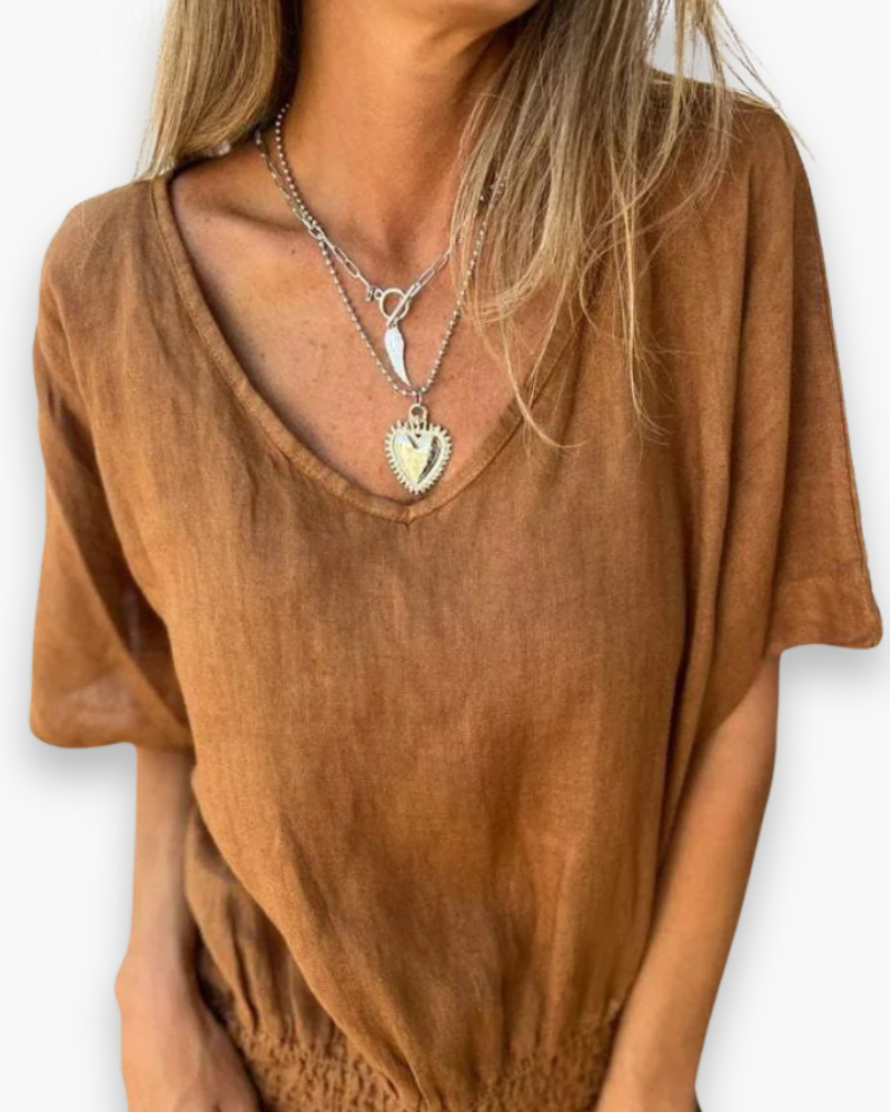 Damen Entspanntes Sommer Top | Vielseitig Bequem Top