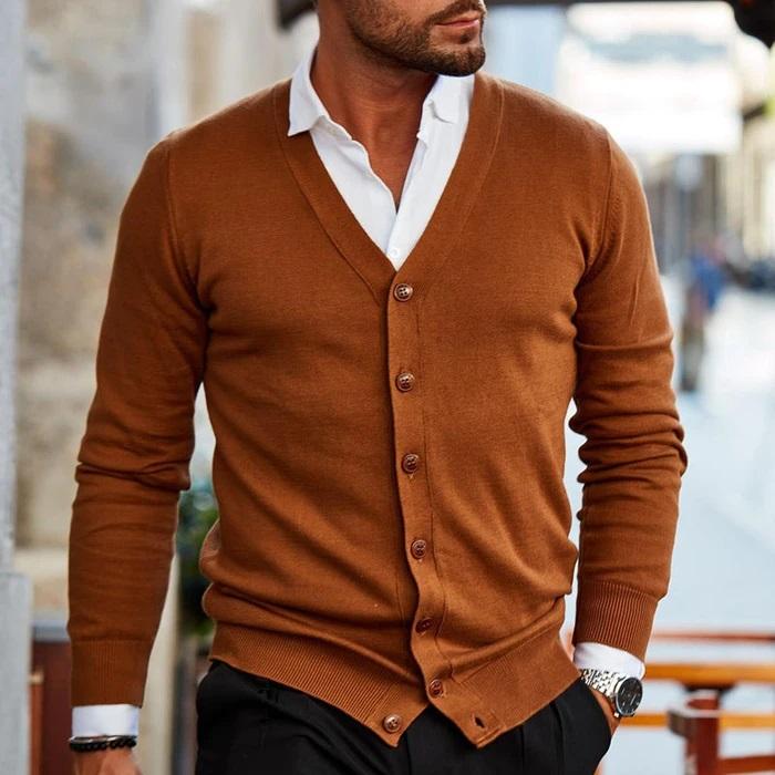 Lily - Stefan Weste - Lässiger Cardigan Für Herren