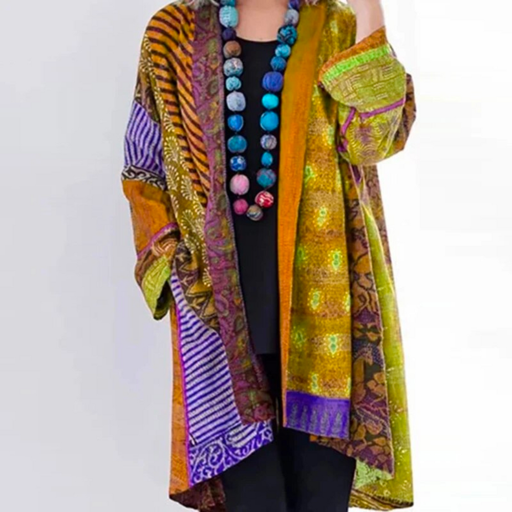 Strickjacke Damen Lang | Mit offenem Schnitt