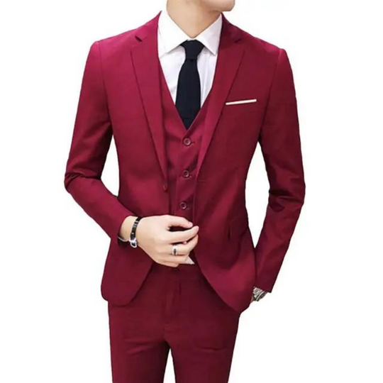 Herren 3-teiliges Slim Fit Anzug Set | Hochzeitsgäste
