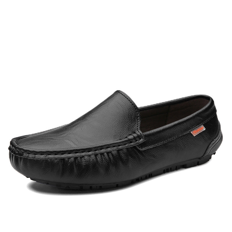 Designer Leder Slipper Im Britischen Stil Loafers