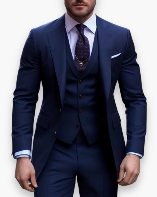 Herren anzug 3-teilig slim fit | Hochzeitsgäste Festlicher Stil mit 5 Knopf Weste