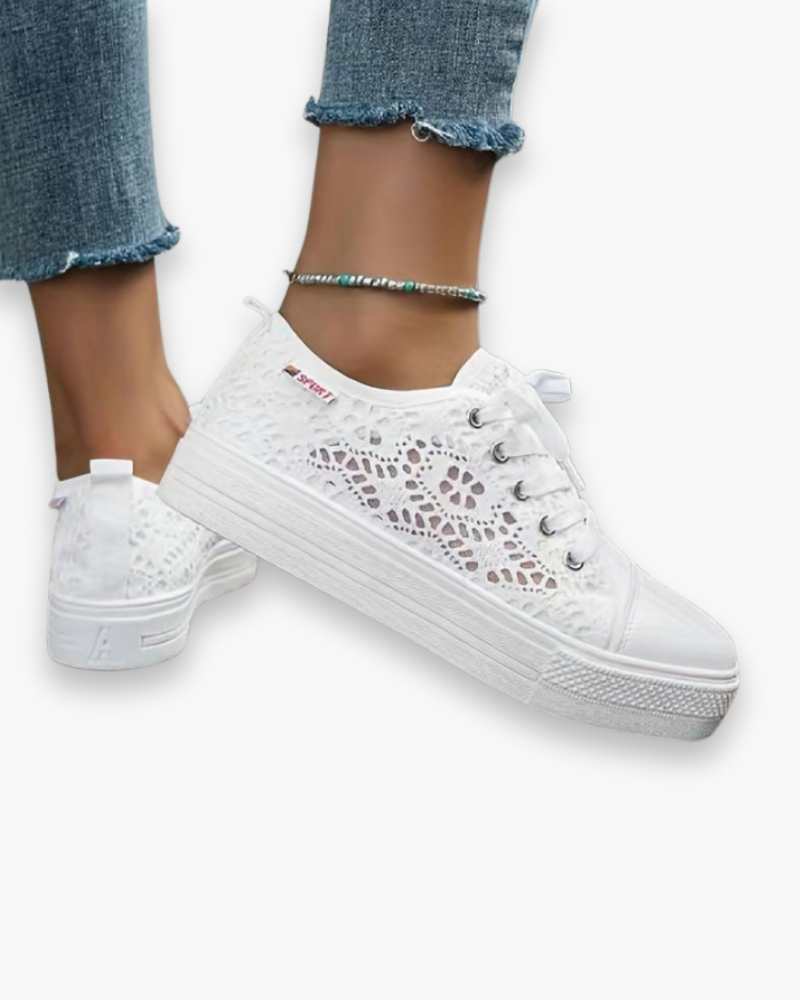 Damen Elegante Spitzensneaker | Atmungsaktiv und Stylisch