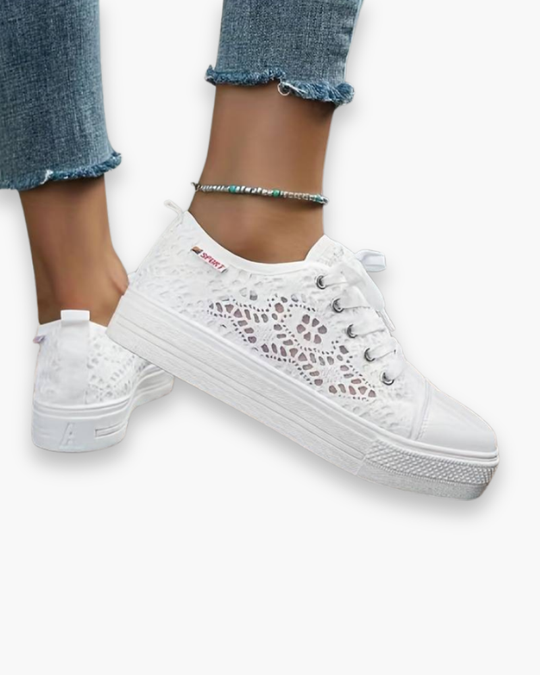 Damen Elegante Spitzensneaker | Atmungsaktiv und Stylisch