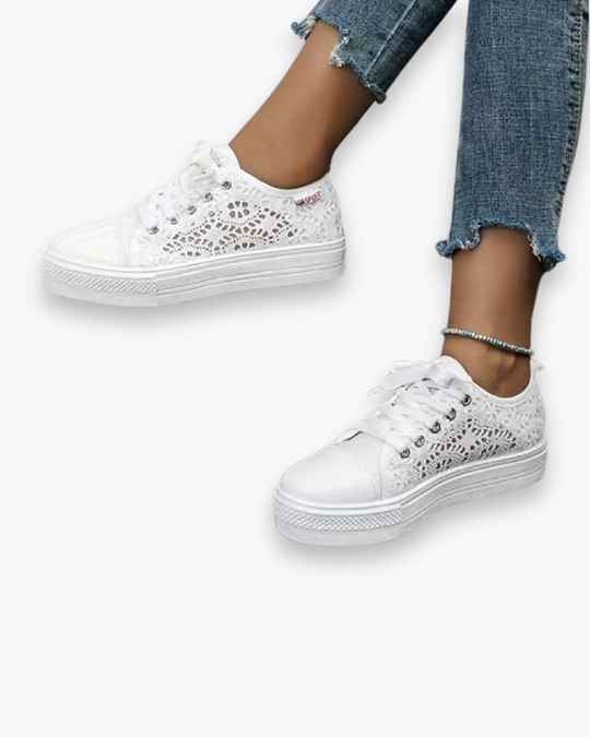 Damen Elegante Spitzensneaker | Atmungsaktiv und Stylisch