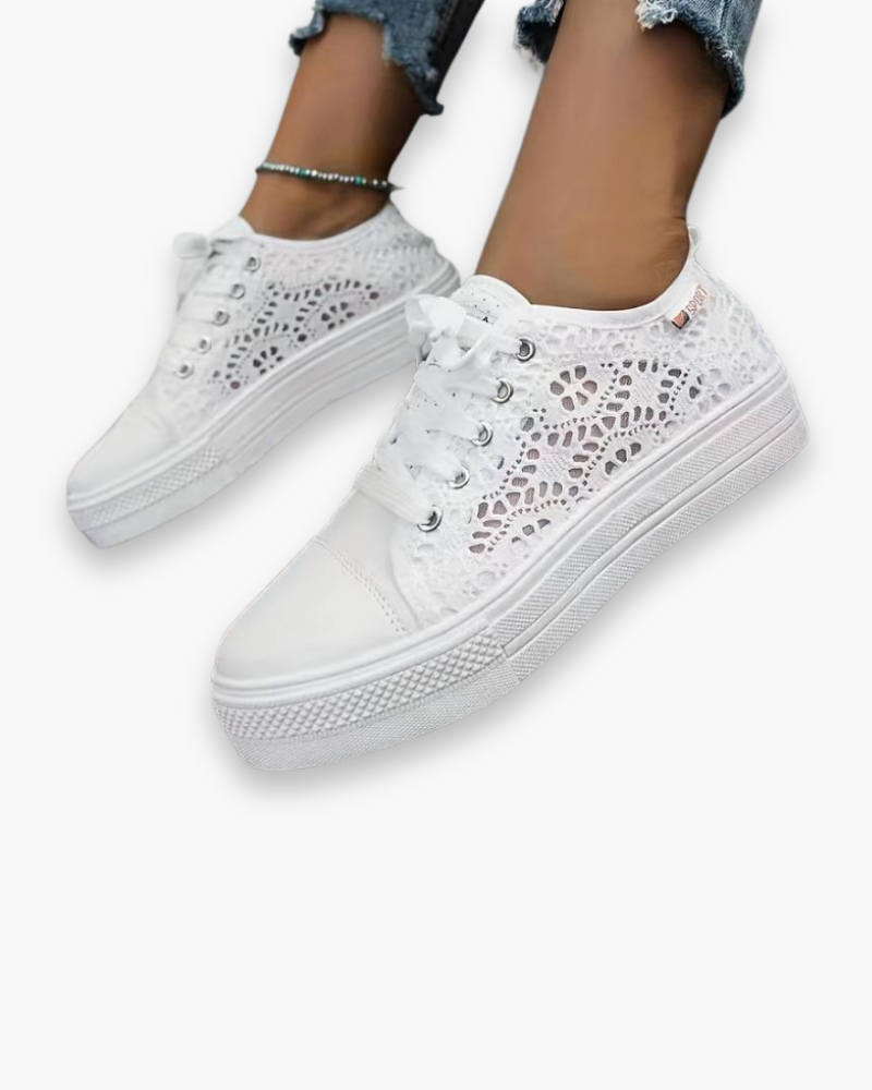 Damen Elegante Spitzensneaker | Atmungsaktiv und Stylisch