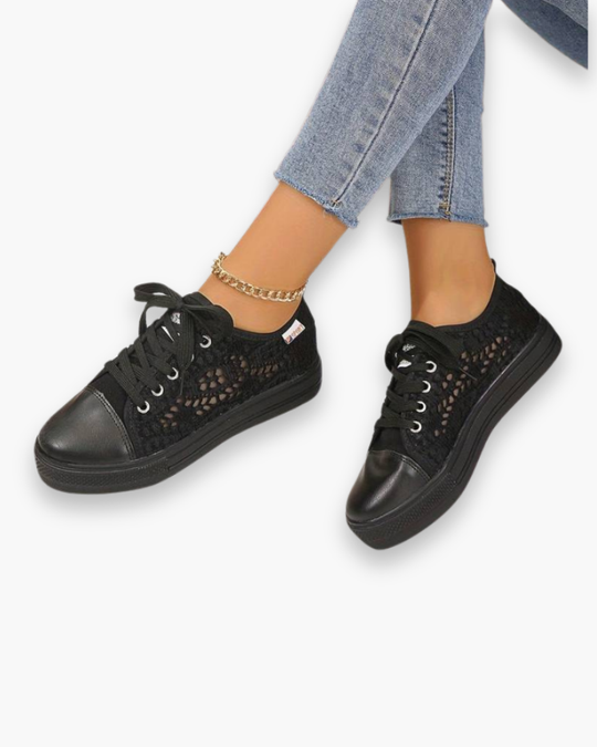 Damen Elegante Spitzensneaker | Atmungsaktiv und Stylisch