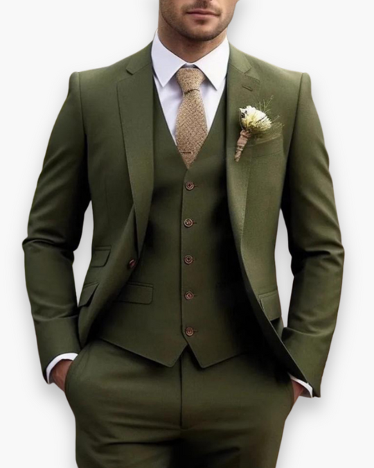 Herren anzug 3-teilig slim fit | Hochzeitsgäste Festlicher Stil mit 5 Knopf Weste