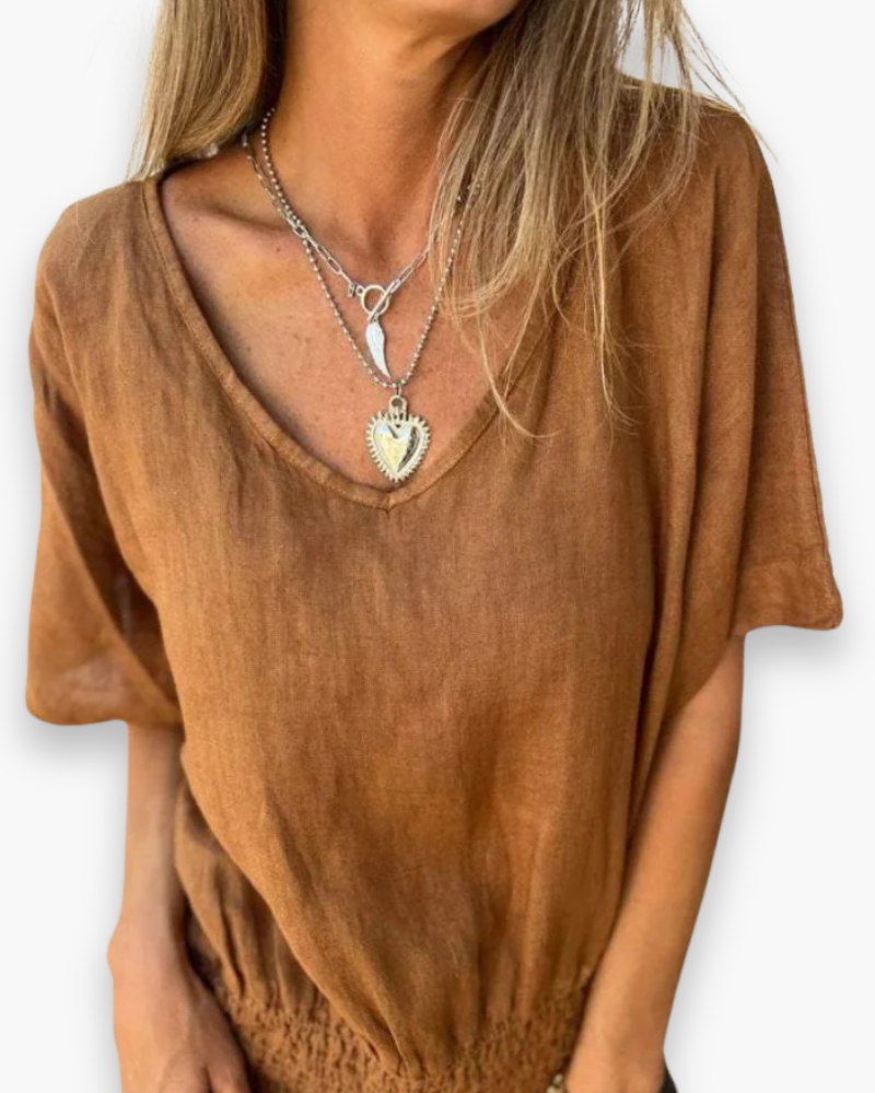 Damen Entspanntes Sommer Top | Vielseitig Elegant
