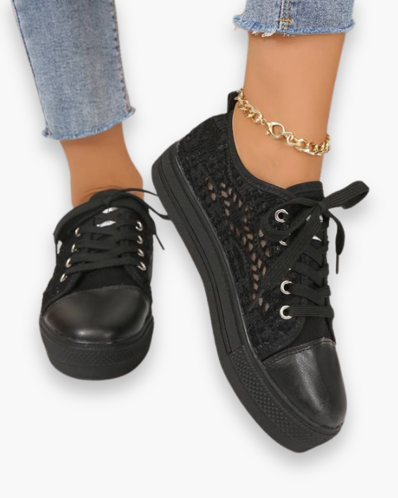 Damen Elegante Spitzensneaker | Atmungsaktiv und Stylisch