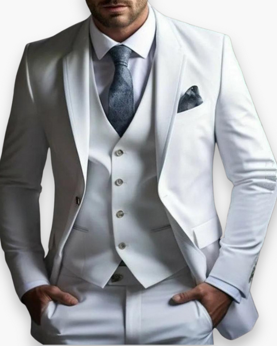 Herren anzug 3-teilig slim fit | Hochzeitsgäste Festlicher Stil mit 5 Knopf Weste