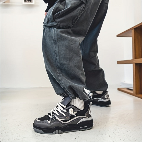 Herren Sportliche Sneaker | Geometrisches Design für Alltag und Freizeit