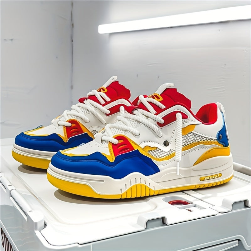 Herren Sportliche Sneaker | Geometrisches Design für Alltag und Freizeit