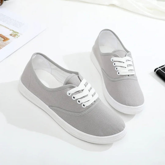 Pure - Einfarbige Atmungsaktive Canvas Schuhe