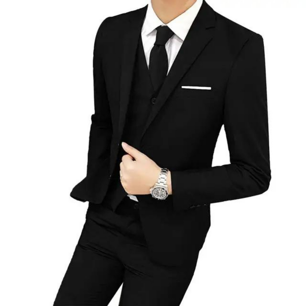 Herren 3-teiliges Slim Fit Anzug Set | Hochzeitsgäste