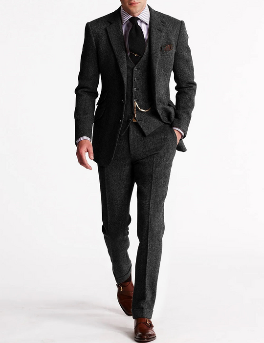 Herren 3-teilig Slim Fit Anzug | Hochzeitsgäste Anlass