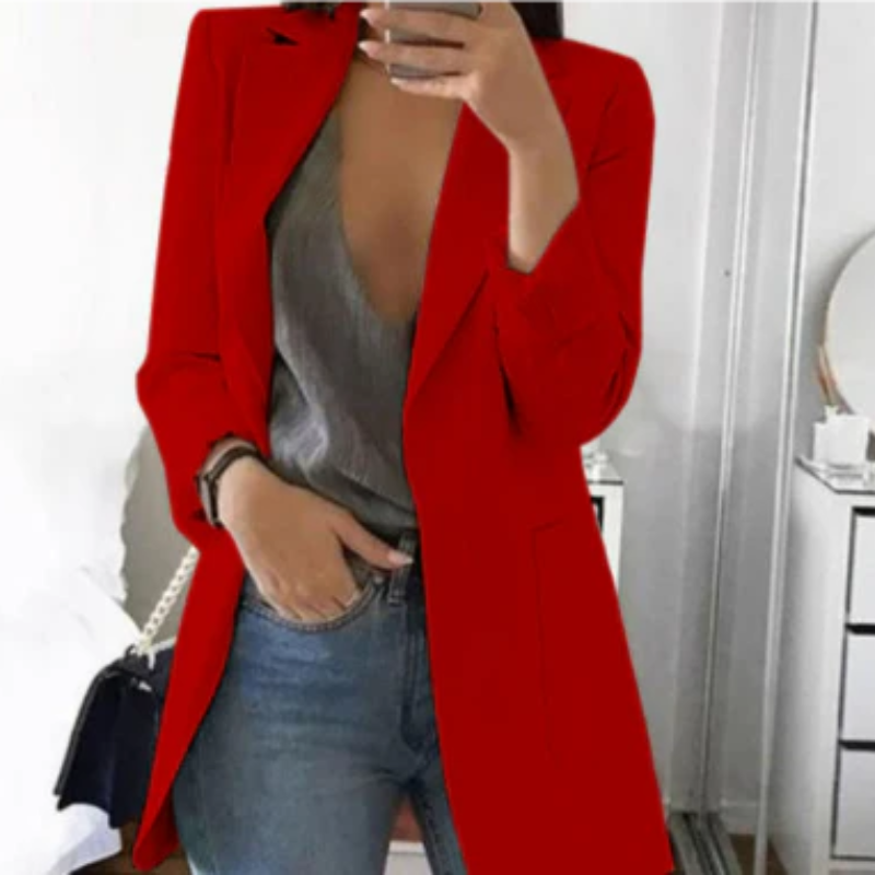 Damen Langer Blazer | Figurbetonter Schnitt